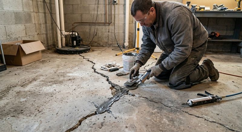 Cracked Basement Floor Repair in Salt Lake City, UT