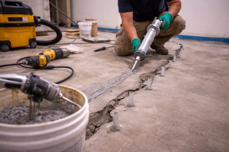 Cracked Basement Floor Repair in Salt Lake City, UT