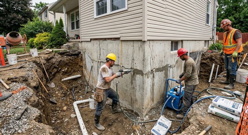 Cracked Foundation Repair in Draper, UT