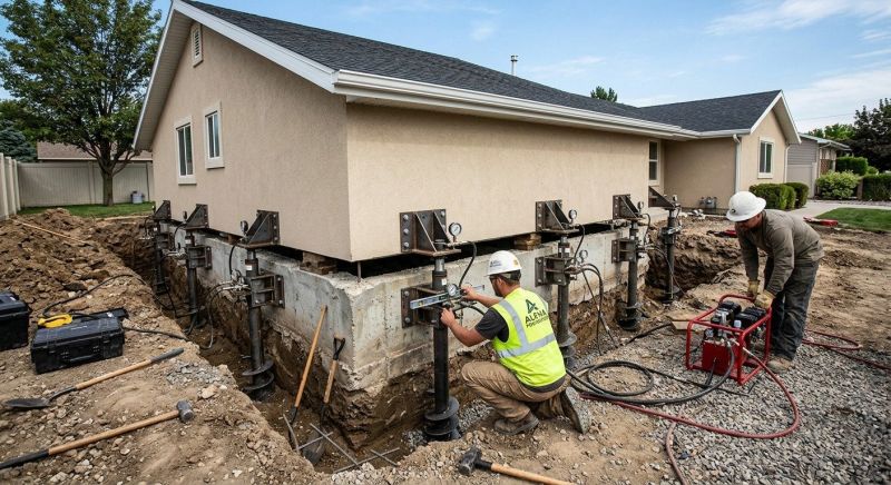 Foundation Pier Leveling in Salt Lake City, UT
