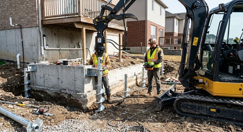 Helical Piers Installation in Salt Lake City, UT