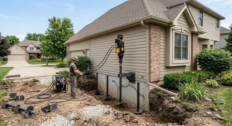 Helical Piers Installation in Salt Lake City, UT
