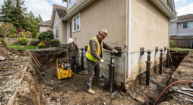 Sinking Foundation Repair in North Salt Lake, UT