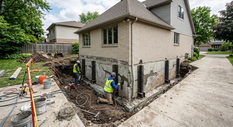 Sinking Foundation Repair in West Jordan, UT